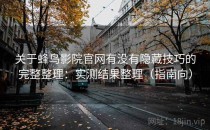 关于蜂鸟影院官网有没有隐藏技巧的完整整理：实测结果整理（指南向）
